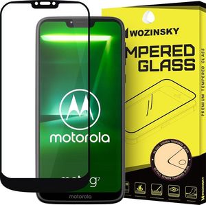 Wozinsky Wozinsky super wytrzymałe szkło hartowane Full Glue na cały ekran z ramką Case Friendly Motorola Moto G7 Power czarny uniwersalny 1
