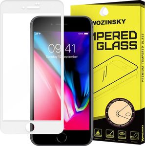 Wozinsky Wozinsky super wytrzymałe szkło hartowane Full Glue na cały ekran z ramką Case Friendly iPhone 8 / 7 biały uniwersalny 1