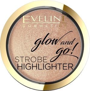 Eveline Glow & Go rozświetlacz wypiekany nr 02 Gentle Gold 8,5g 1