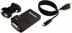 Adapter USB Lenovo 0B47072 USB - VGA Czarny  (0B47072) 1