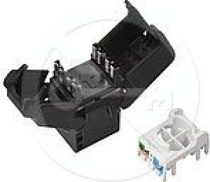 Solarix Keystone CAT6 UTP RJ45 czarny samogwintująca SXKJ-6-UTP-BK-SA 2