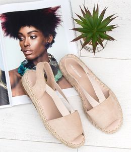 IDEAL SHOES Sandałki damskie Ideal Shoes SA-2893 Beżowe 38 1