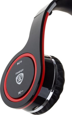 Słuchawki Prestigio PBHS1BR Czarno-czerwone 4
