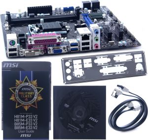 Płyta główna MSI H81M-P33 V2 s1150 H81 2DDR3 USB3/GLAN uATX - H81M-P33 V2 3