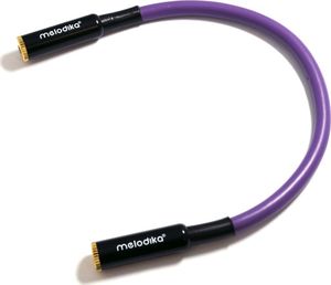 Kabel Melodika Jack 3.5mm - Jack 3.5mm 0.2m fioletowy 1