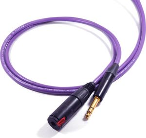 Kabel Melodika Jack 6.3mm  - Jack 6.3mm 1.5m fioletowy 1