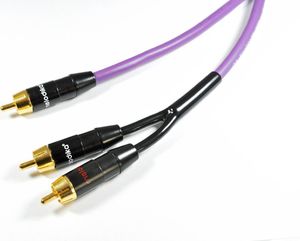 Kabel Melodika RCA (Cinch) - RCA (Cinch) x2 0.5m fioletowy 1