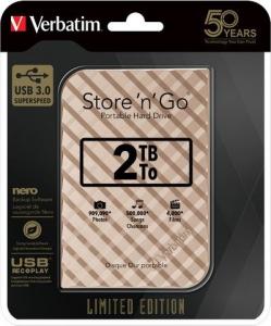 Dysk zewnętrzny HDD Verbatim HDD Store 'n' Go 1.5 TB Czarno-fioletowy (53233) 3