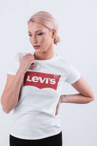 Levi`s THE PERFECT TEE 0053 LARGE BATWING WHITE - XS - damskie - biały 1