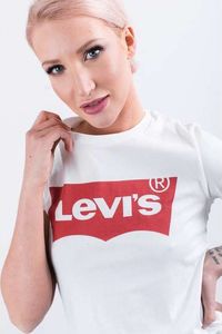 Levi`s THE PERFECT TEE 0053 LARGE BATWING WHITE - XS - damskie - biały 2