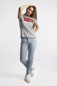 Levi`s THE PERFECT GRAPHIC TEE 0263 BETTER BATWING SMOKESTACK HEATHER - XS - damskie - szary 3