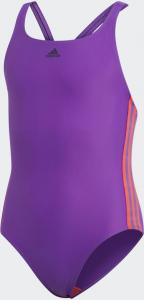 Adidas Strój kąpielowy Fit Suit 3S Y fioletowy r. 140 cm (DQ3321) 1