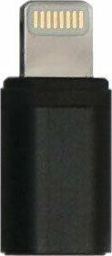 Adapter USB Bury Lightning - microUSB Czarny 1