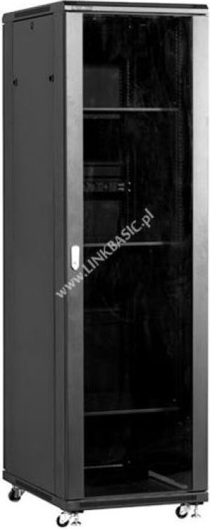 Szafa Linkbasic Stojąca rack 37U 600x800mm czarna (drzwi przednie szklane) - (NCB37-68-BAA-C) 1