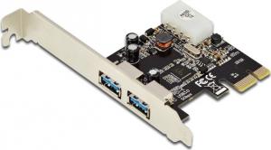 Kontroler Digitus PCIe 2.0 x1 - 2x USB 3.0 (DS-30220-4) 1