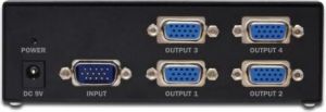 Digitus ASSMANN Splitter Video VGA, wyj. 4xDSUB 15 pin /Ż (gniazdo) 500MHz (DS-42110) 3