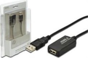 Kabel USB Digitus USB-A - 5 m Czarny (DA701304) 1