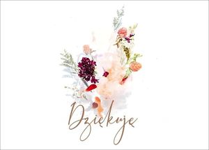 Koinonia Kartka - Dziekuję - kwiaty 1