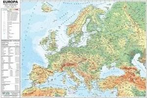 Europa 1:10 000 000 mapa pol. i fiz. ścienna 1