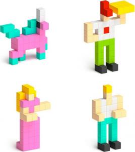 Pixio Klocki magnetyczne zestaw Pixio 200szt 4