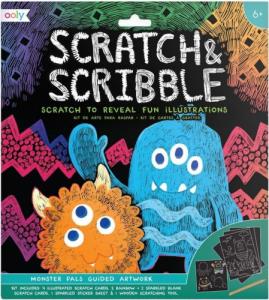Kolorowe Baloniki Zdrapywanki Scratch & Scribble Potworki 1