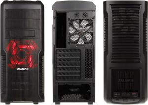 Obudowa Zalman Z3 Plus - Red Edition - USB 3.0 - czarny z oknem (ZALM-015M) 2