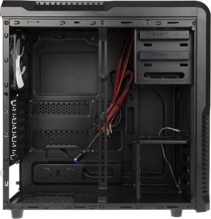 Obudowa Zalman Z3 Plus - Red Edition - USB 3.0 - czarny z oknem (ZALM-015M) 3