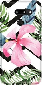 CaseGadget Nakładka do LG G8 Thinq różowy kwiat 1
