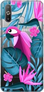 CaseGadget Nakładka do Samsung Galaxy A60 papuga i kwiaty 1