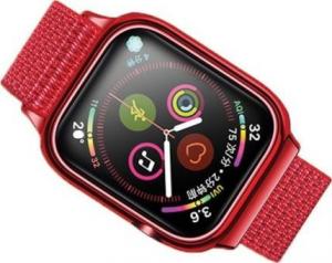Usams Pasek z etui Apple Watch 4 44mm. czerwony/red ZB74IW3 (US-ZB074) 1