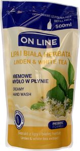 On Line Mydło w płynie Probiotic Formula Lipa i biała herbata uzupełnienie 500ml 1