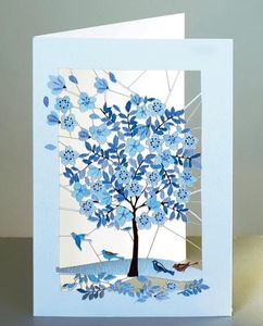 Forever Cards Karnet PM189 wycinany + koperta Drzewo 1
