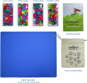 Aladine WAFF Zestaw Mata 36x30 cm Niebieska 2