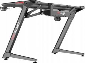 Biurko Pro-Gamer D-4000 Czarne 120 cmx64 cm Nogi w kształcie Z 3