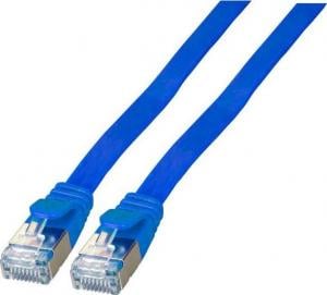 EFB Płaski kabel połączeniowy RJ45 U / FTP, kat. 6A, PVC, 1 m, niebieski 1