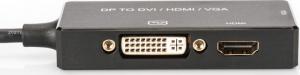 Adapter AV Digitus DisplayPort - HDMI - D-Sub (VGA) - DVI-I czarny (DB-340418-002-S) 4