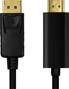 Kabel LogiLink DisplayPort - HDMI 3m czarny (CV0128) 2