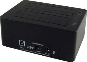 Stacja dokująca LC-Power 2.5"/3.5" SATA - USB 3.2 Gen 1 (LC-DOCK-U3-HUB) 2