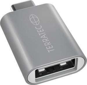 Adapter USB TerraTec USB-C - USB Srebrny  (251732) 1
