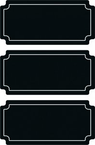 Herma Etykiety tabliczkowe Tabliczki czarny 6St. 2