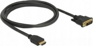 Kabel Delock HDMI - DVI-D 1.5m czarny (85653) 2