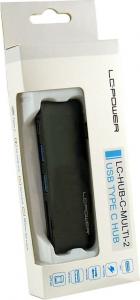 HUB USB LC-Power 1x SD 1x USB-C 1x microSD  + 2x USB-A 3.0 (LC-HUB-C-MULTI-2A) 3