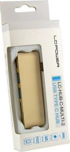HUB USB LC-Power 1x SD 1x USB-C 1x microSD  + 2x USB-A 3.0 (LC-HUB-C-MULTI-2G) 3