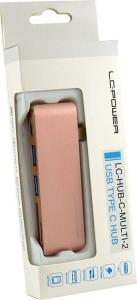 HUB USB LC-Power 1x SD 1x USB-C 1x microSD  + 2x USB-A 3.0 (LC-HUB-C-MULTI-2R) 3