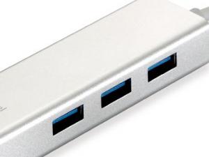 HUB USB LevelOne 1x RJ-45  + 3x USB-A 3.0 (USB-0504) 3
