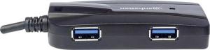 HUB USB Manhattan 1x SD 1x microSD  + 3x USB-A 3.0 (163590) 5