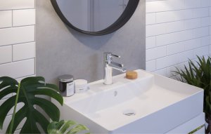 Bateria umywalkowa KFA Angelit stojąca chrom (4722-815-00) 3