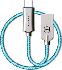Kabel USB Mcdodo Knight Series Auto Disconnect Micro USB Data Cable with Quick Charge 1.5m Blue 1