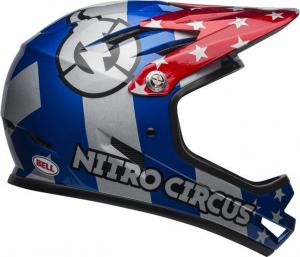 Bell Kask full face Sanction nitro circus gloss silver blue red r. L (58-60 cm) (BEL-7102823) 1
