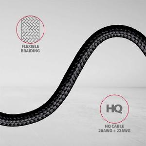 Kabel USB Axagon 4in1 Cab. USB-C/Micro USB<->USB-C/USB-A. 2m (BUCMM-CAM20) 4